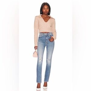 Mother High Waisted Rider Skimp Tripping Twice Jeans Size 28 x 32 tag is 31